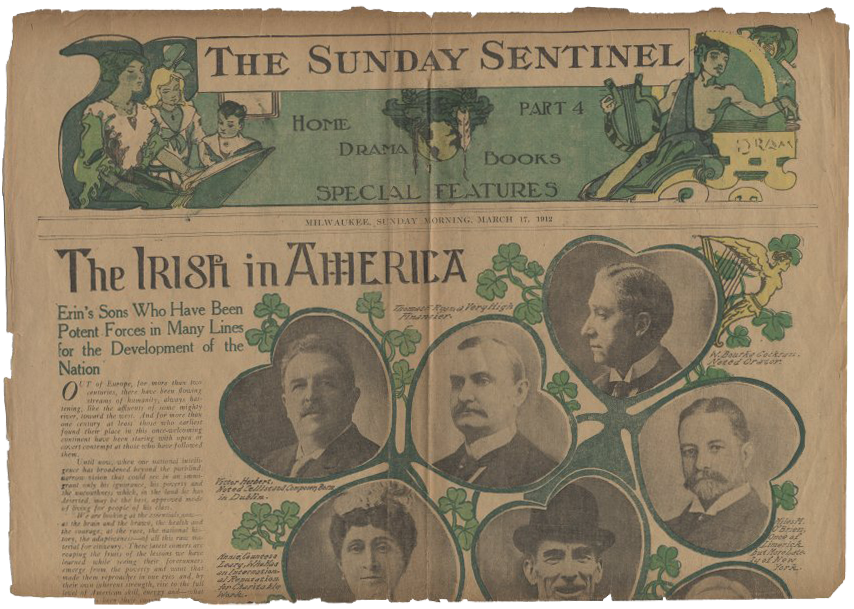 St. Patrick's Day, 1912 - Milwaukee Sunday Sentinel